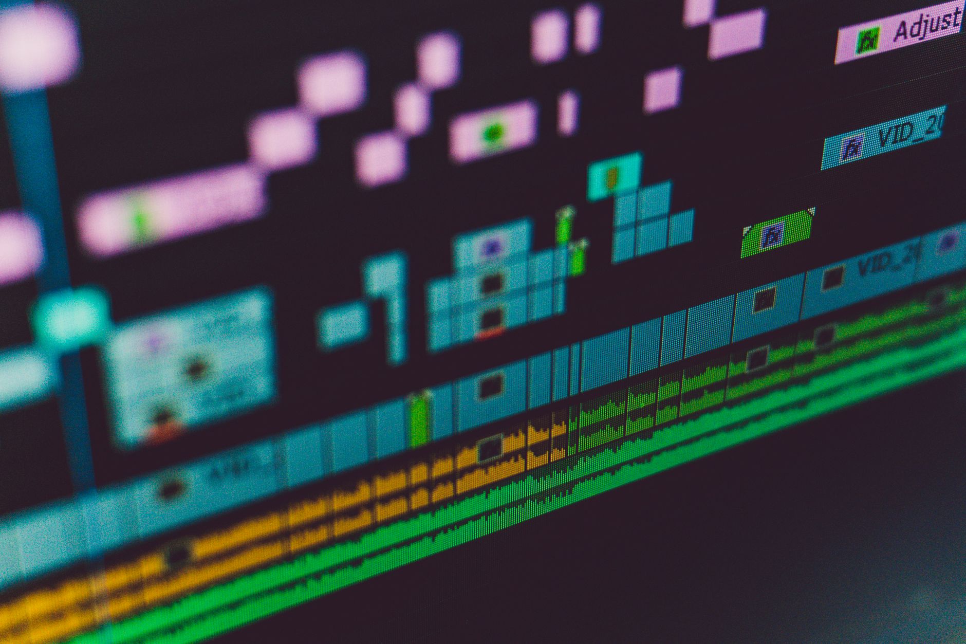Editing Software Timeline